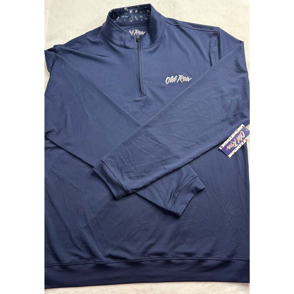 Old Row Men’s Large Navy Tailgate 1/4-Zip Pullover NWTs